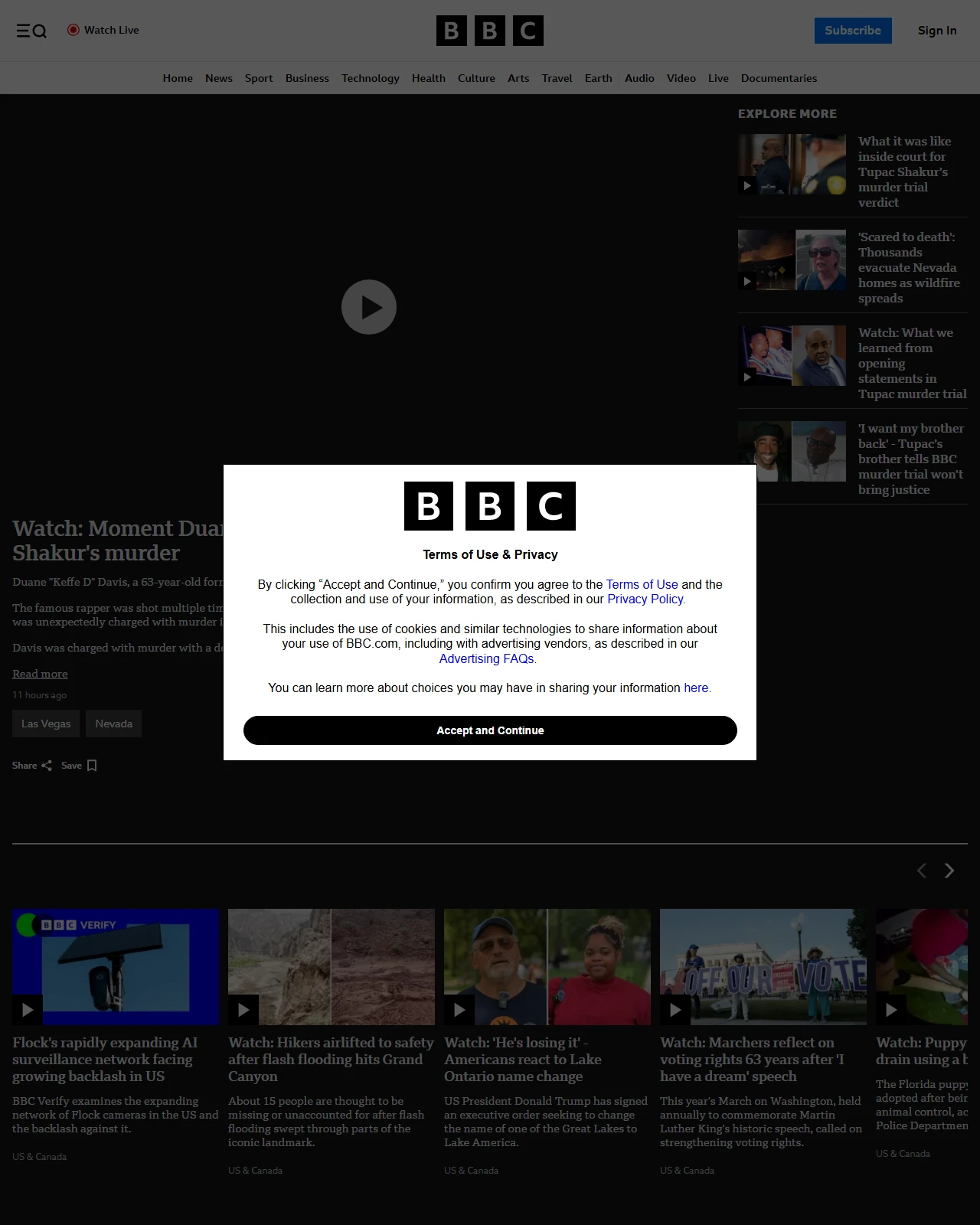 bbc.com as published: Watch: Moment Duane 'Keffe D' Davis is found guilty of Tupac Shakur's murder
