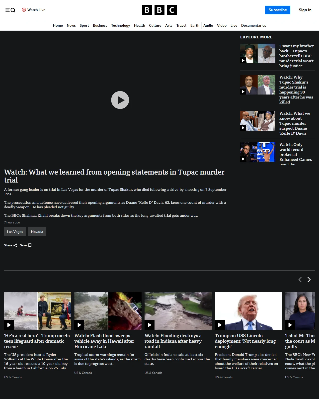bbc.co.uk as published: Watch: What we learned from opening statements in Tupac murder trial