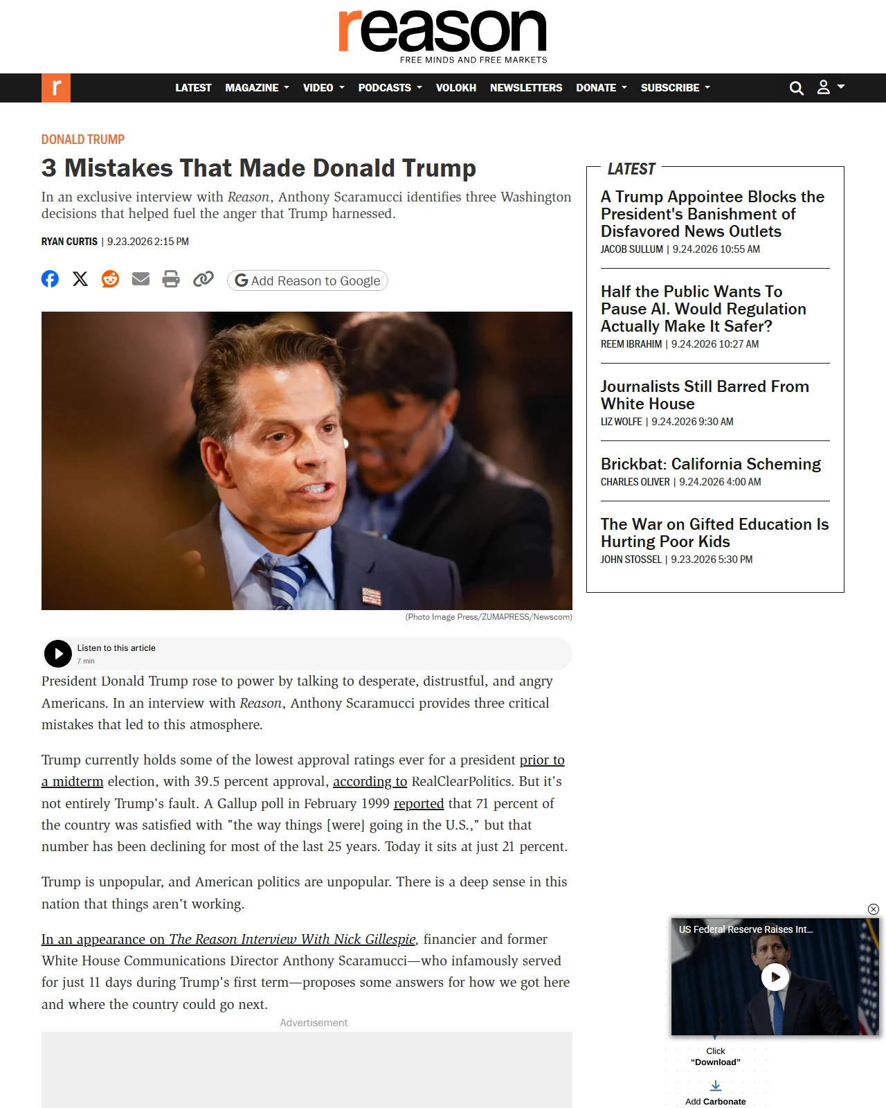 reason.com as published: 3 Mistakes That Made Donald Trump