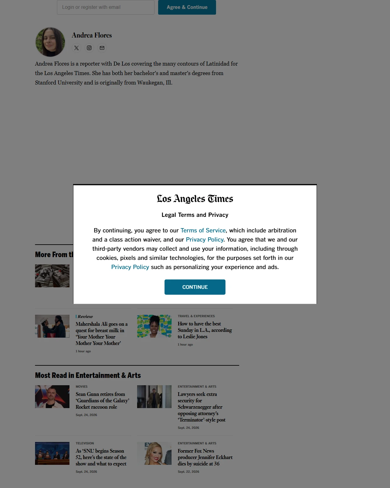 latimes.com as published: Hannah Einbinder, Susan Sarandon arrested at protest against Netanyahu