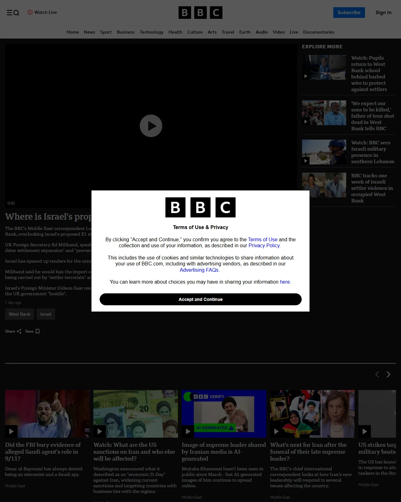 bbc.co.uk as published: Where is Israel's proposed West Bank settlement the UK opposes?