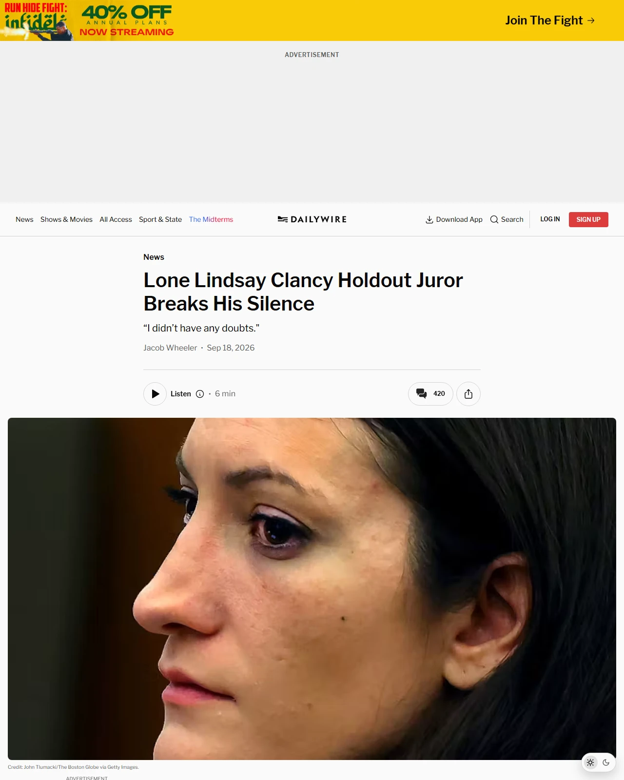 dailywire.com as published: Lone Lindsay Clancy Holdout Juror Breaks His Silence
