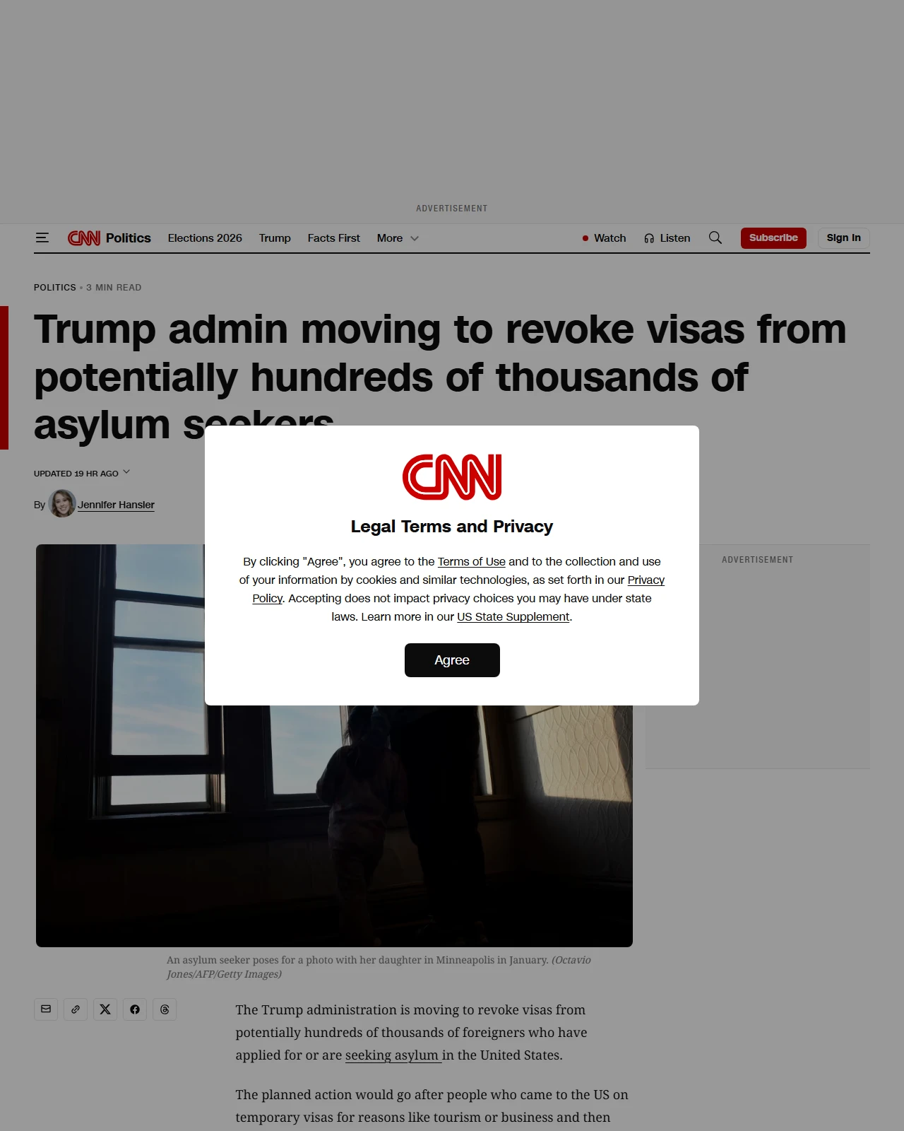 cnn.com as published: Trump admin moving to revoke visas from potentially hundreds of thousands of asylum seekers