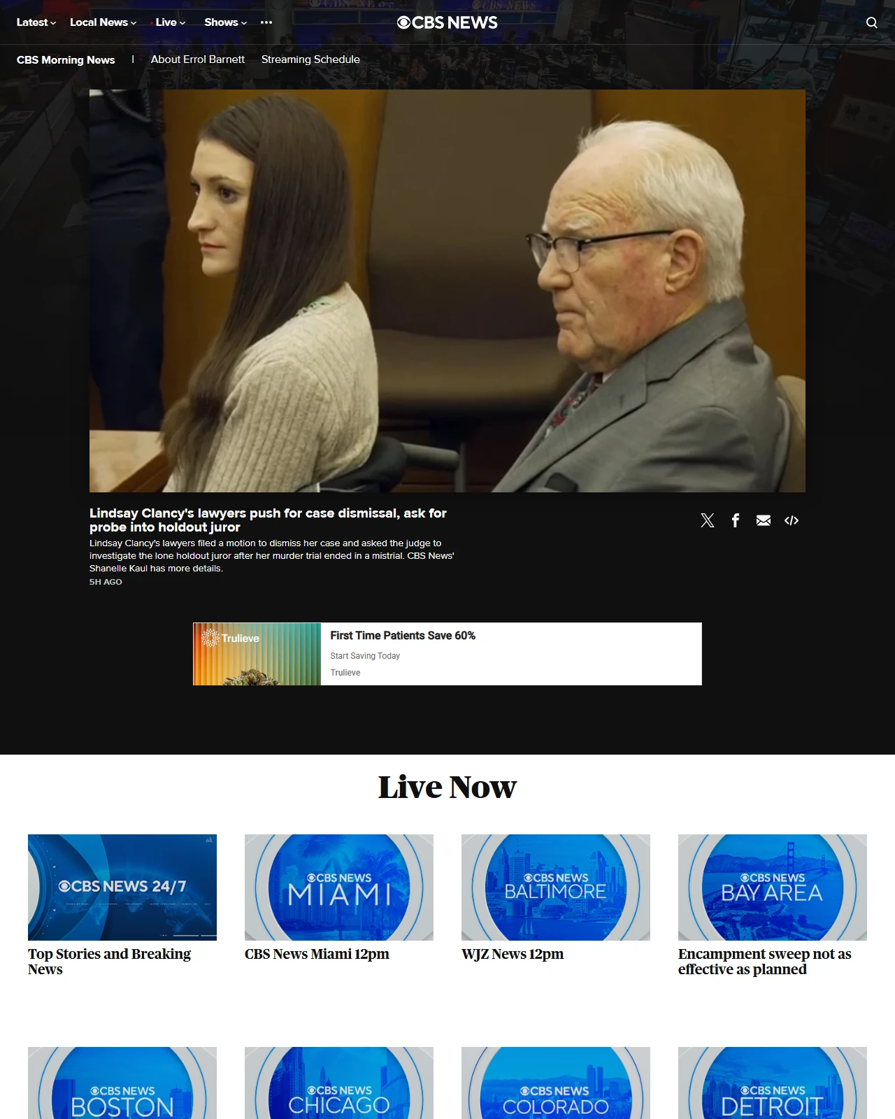 cbsnews.com as published: Lindsay Clancy's lawyers push for case dismissal, ask for probe into holdout juror