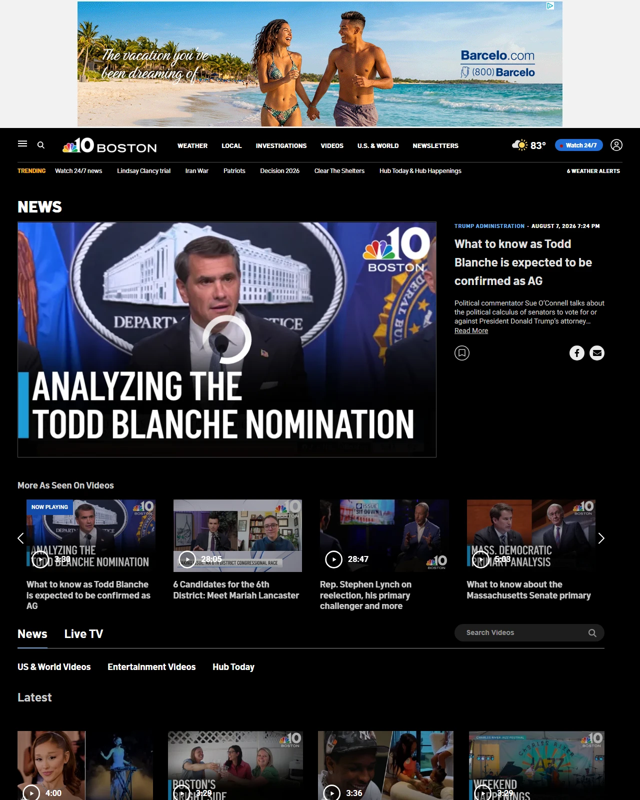 nbcboston.com as published: What to know as Todd Blanche is expected to be confirmed as AG
