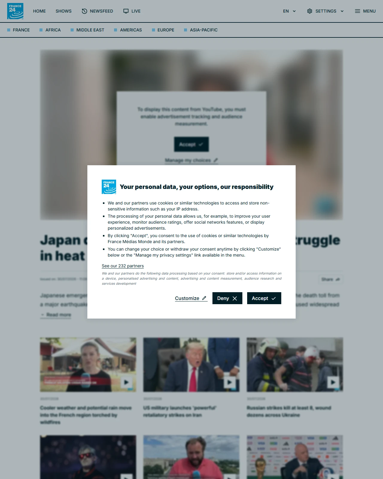 france24.com as published: Japan quake toll hits 34 as survivors struggle in heat