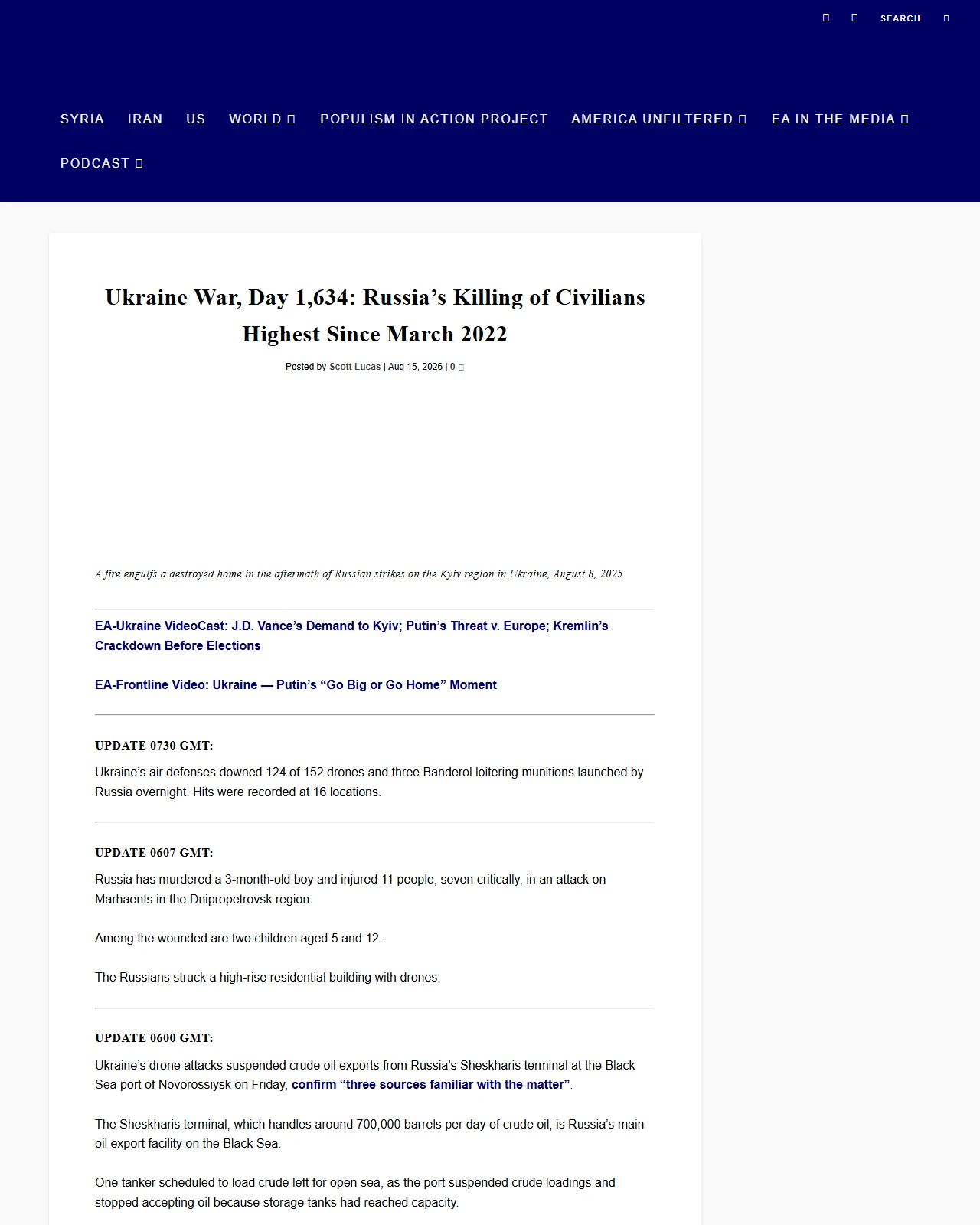 eaworldview.com as published: Ukraine War, Day 1,634: Russia’s Killing of Civilians Highest Since March 2022