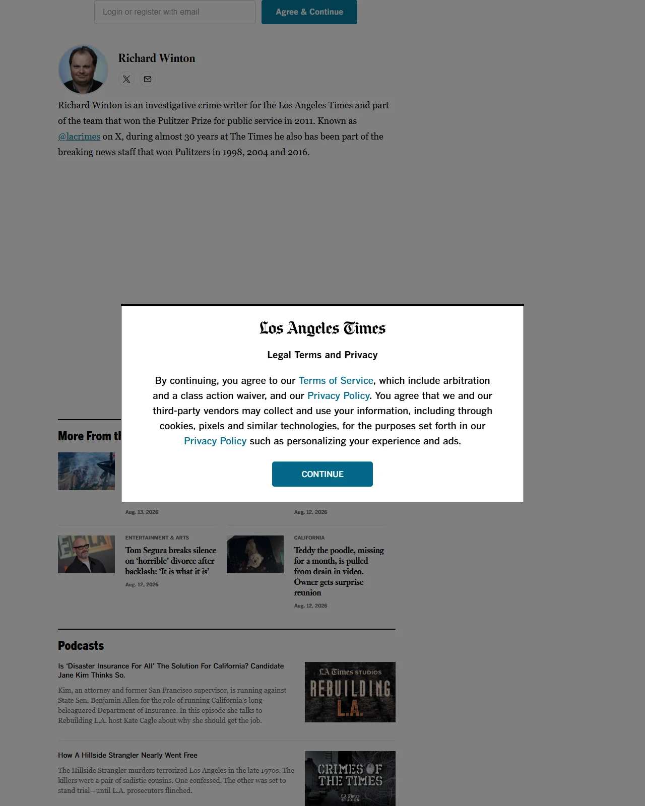 latimes.com as published: Nick Reiner lay in wait before killing his parents, prosecutors allege