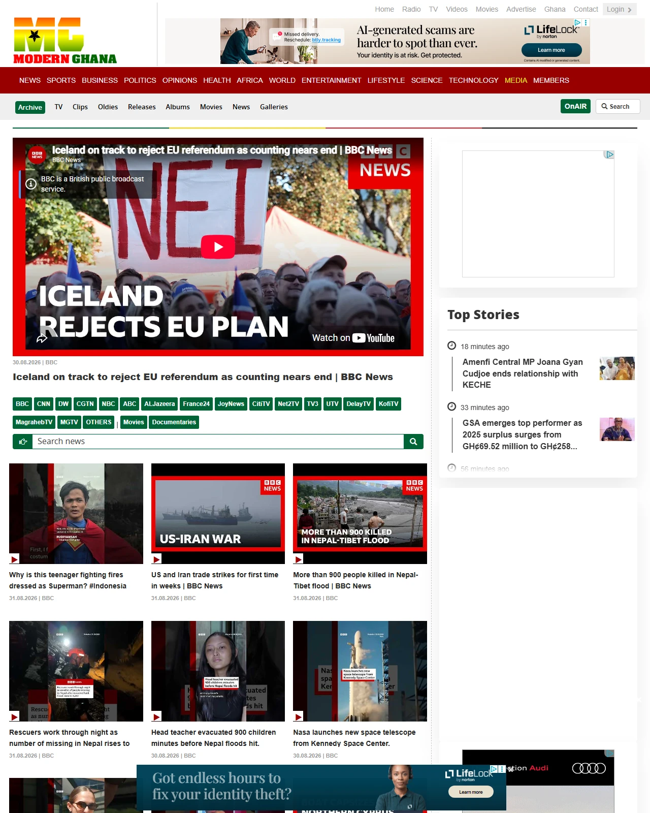 modernghana.com as published: Iceland on track to reject EU referendum as counting nears end | BBC News
