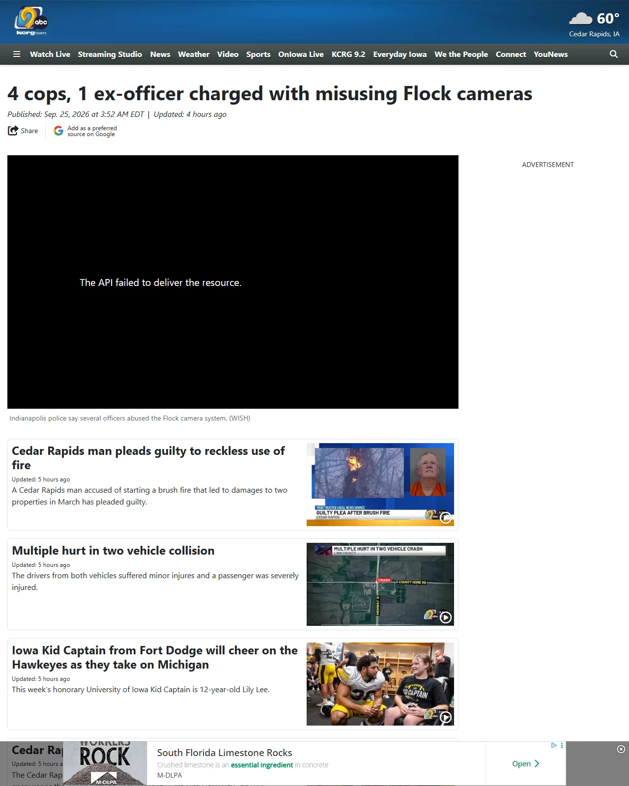 kcrg.com as published: 4 cops, 1 ex-officer charged with misusing Flock cameras
