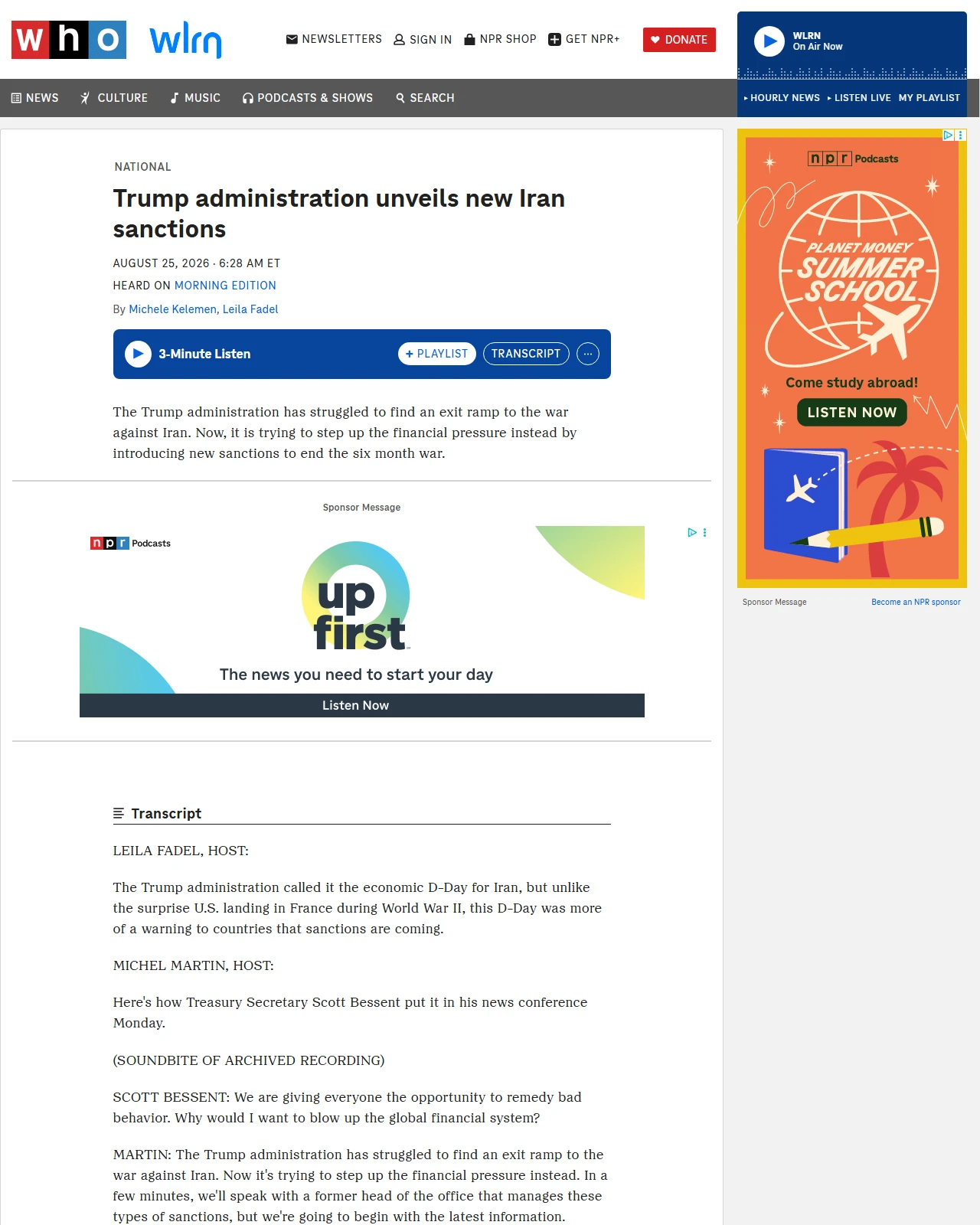 npr.org as published: Trump administration unveils new Iran sanctions