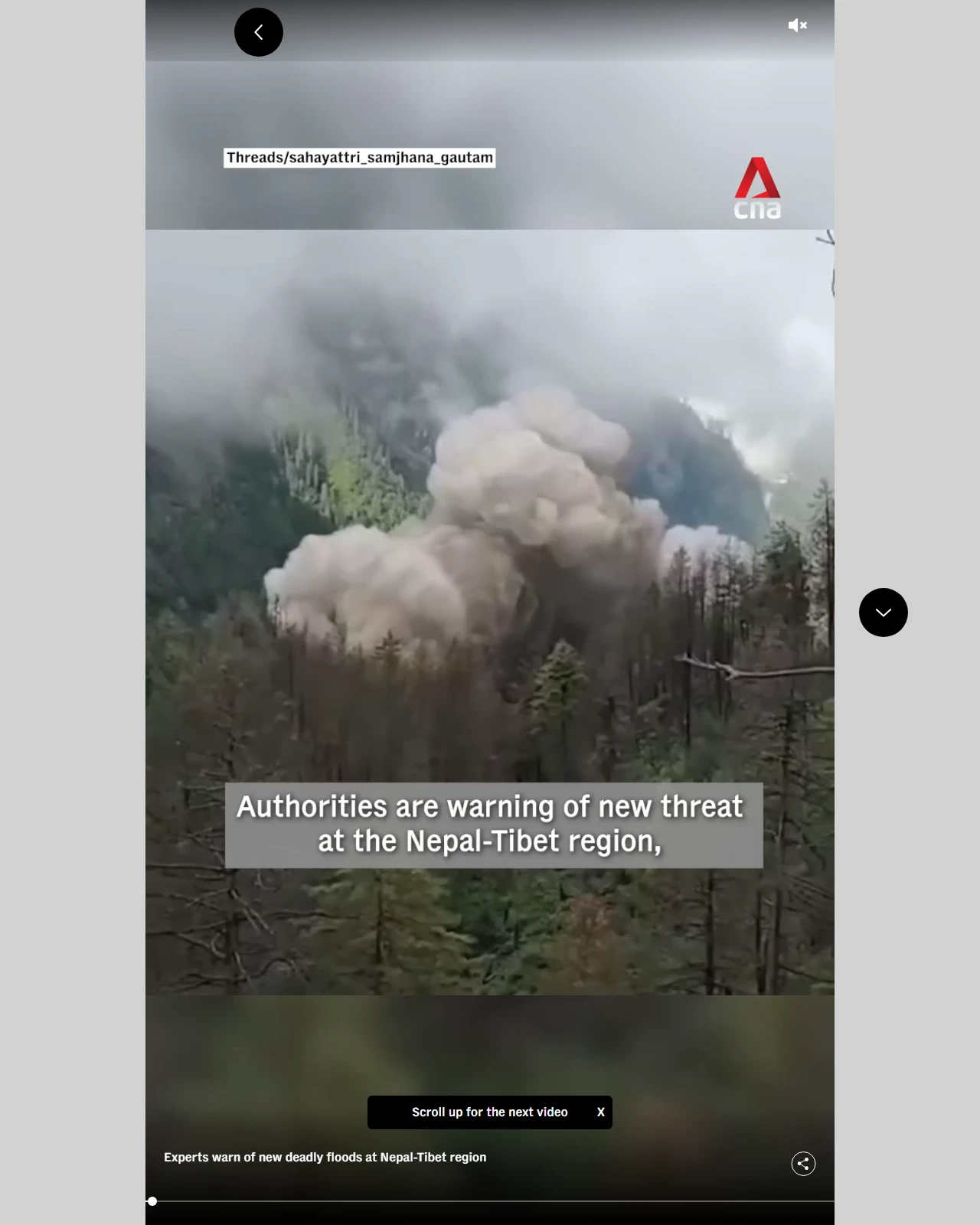 channelnewsasia.com as published: Experts warn of new deadly floods at Nepal-Tibet region