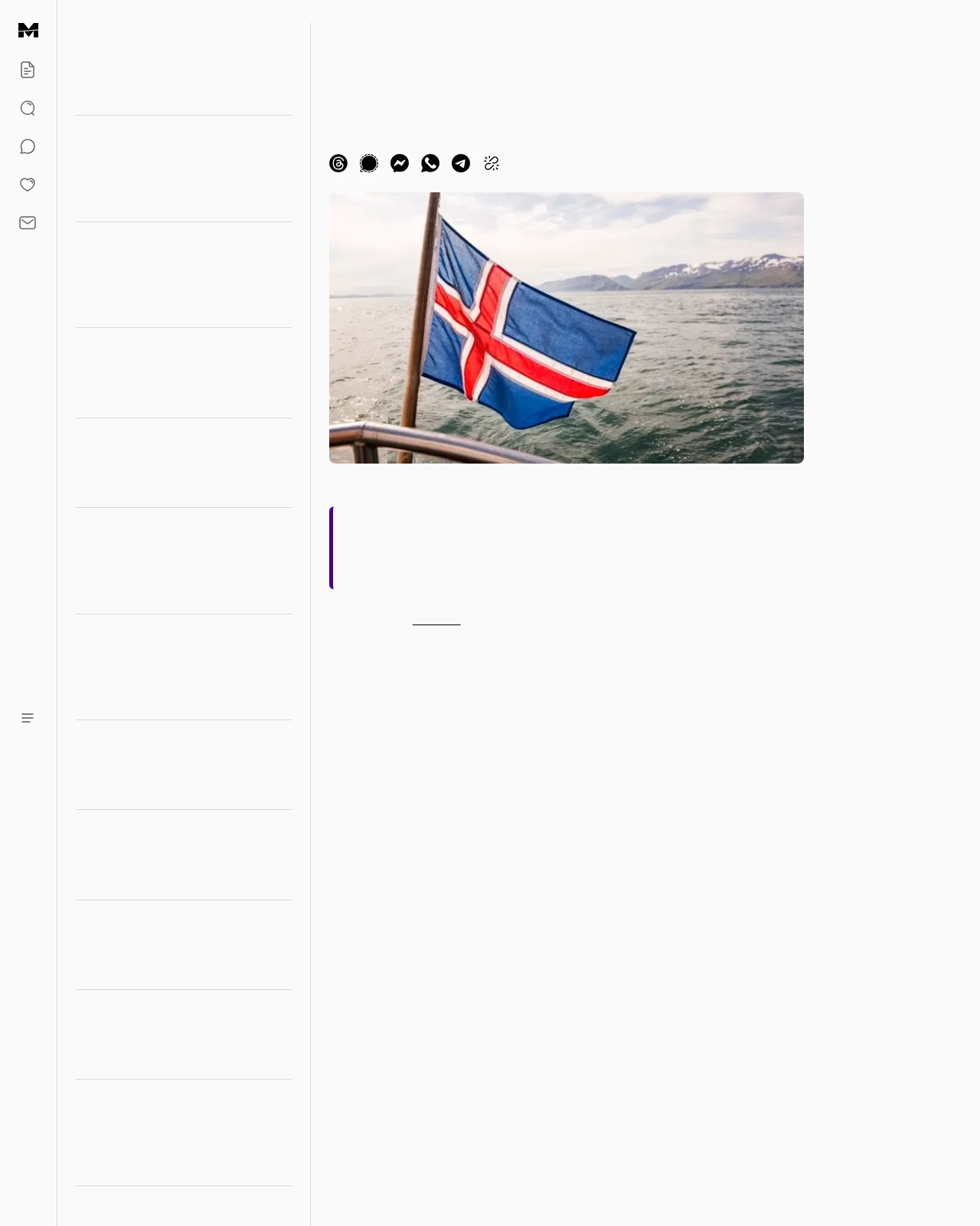 mezha.net as published: Iceland Poll Shows Narrow Lead for Restarting EU Membership Talks