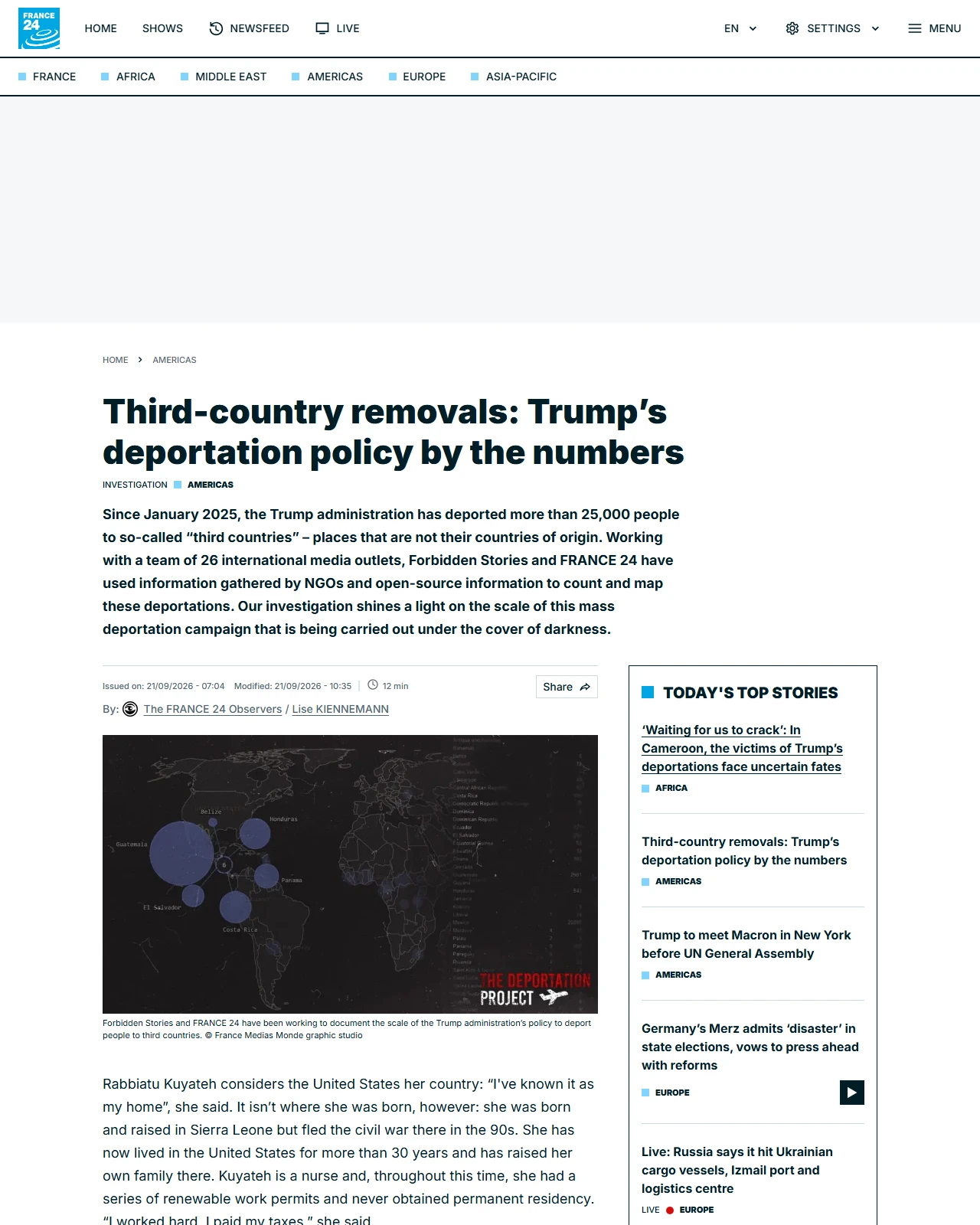 s.france24.com as published: Third-country removals: Trump’s deportation policy by the numbers