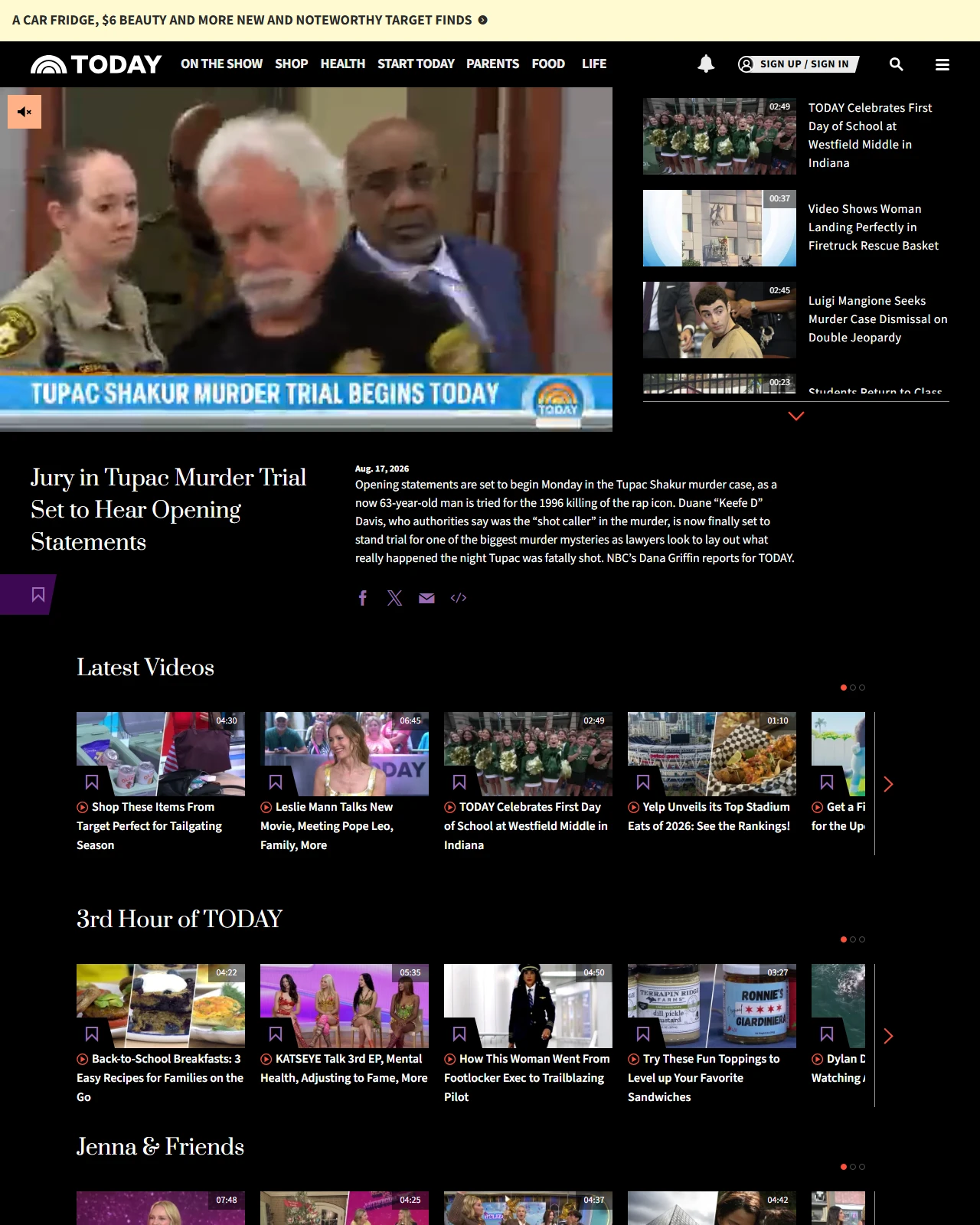 today.com as published: Jury in Tupac Murder Trial Set to Hear Opening Statements