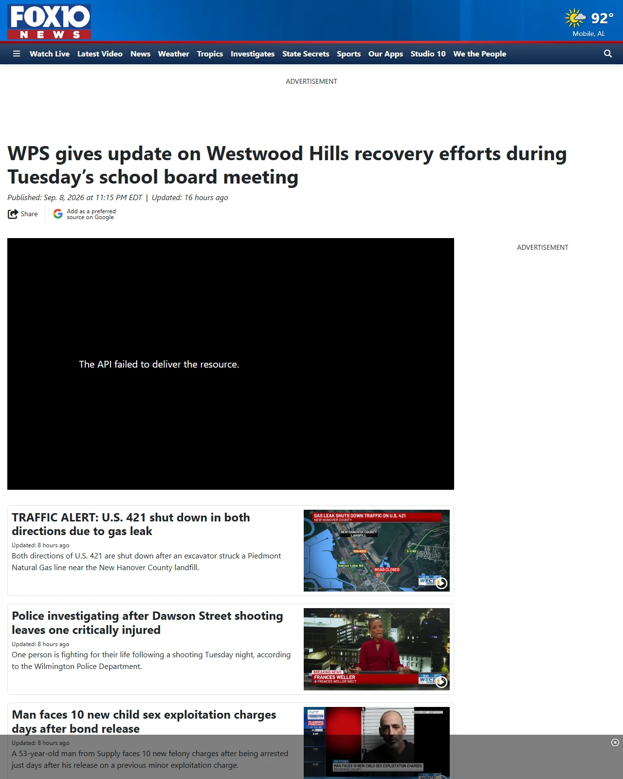 fox10tv.com as published: WPS gives update on Westwood Hills recovery efforts during Tuesday’s school board meeting