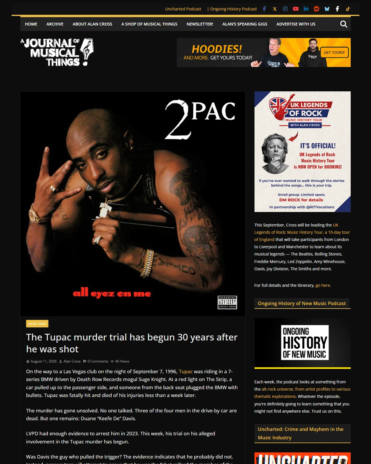 ajournalofmusicalthings.com as published: The Tupac murder trial has begun 30 years after he was shot