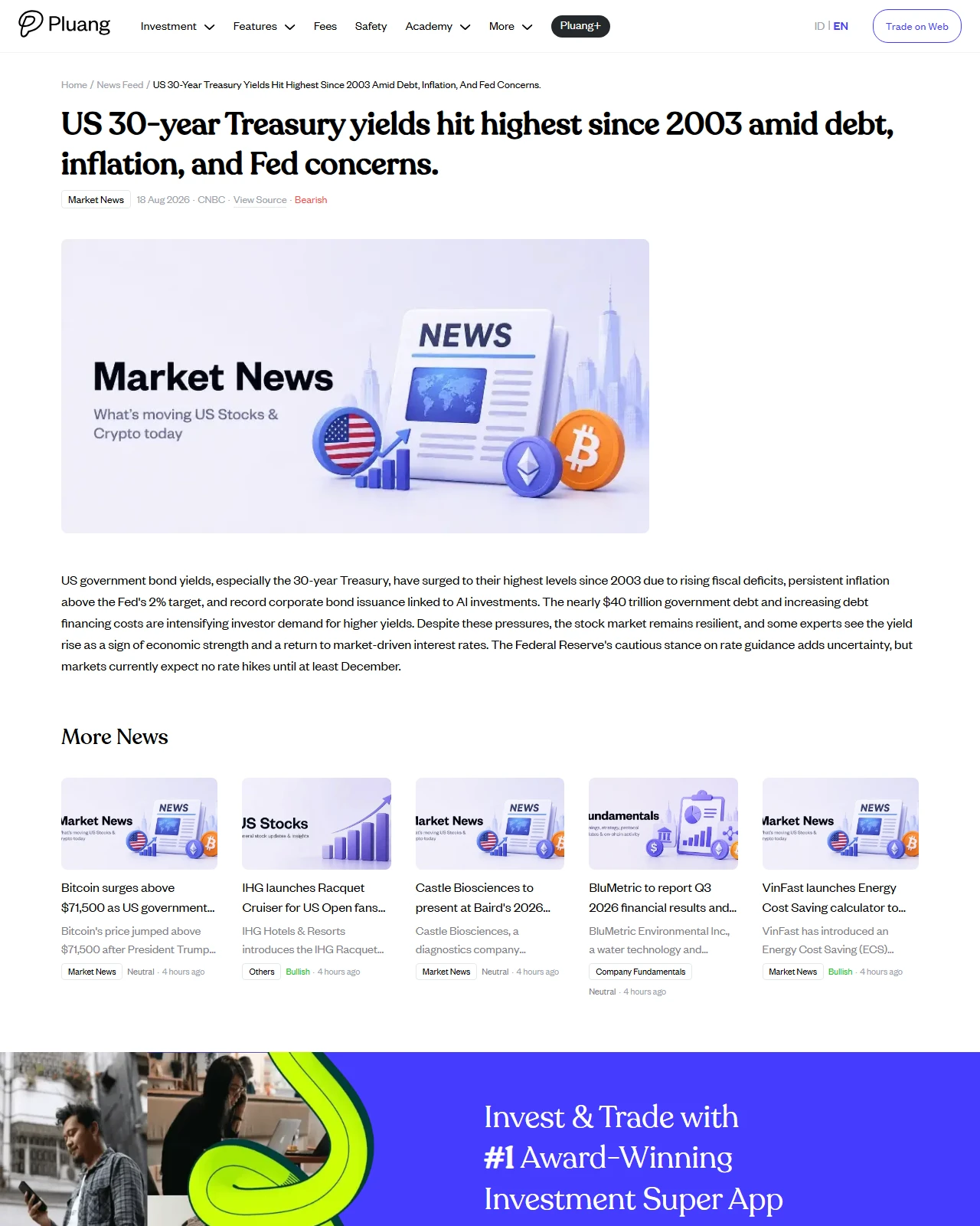 pluang.com as published: US 30-year Treasury yields hit highest since 20...