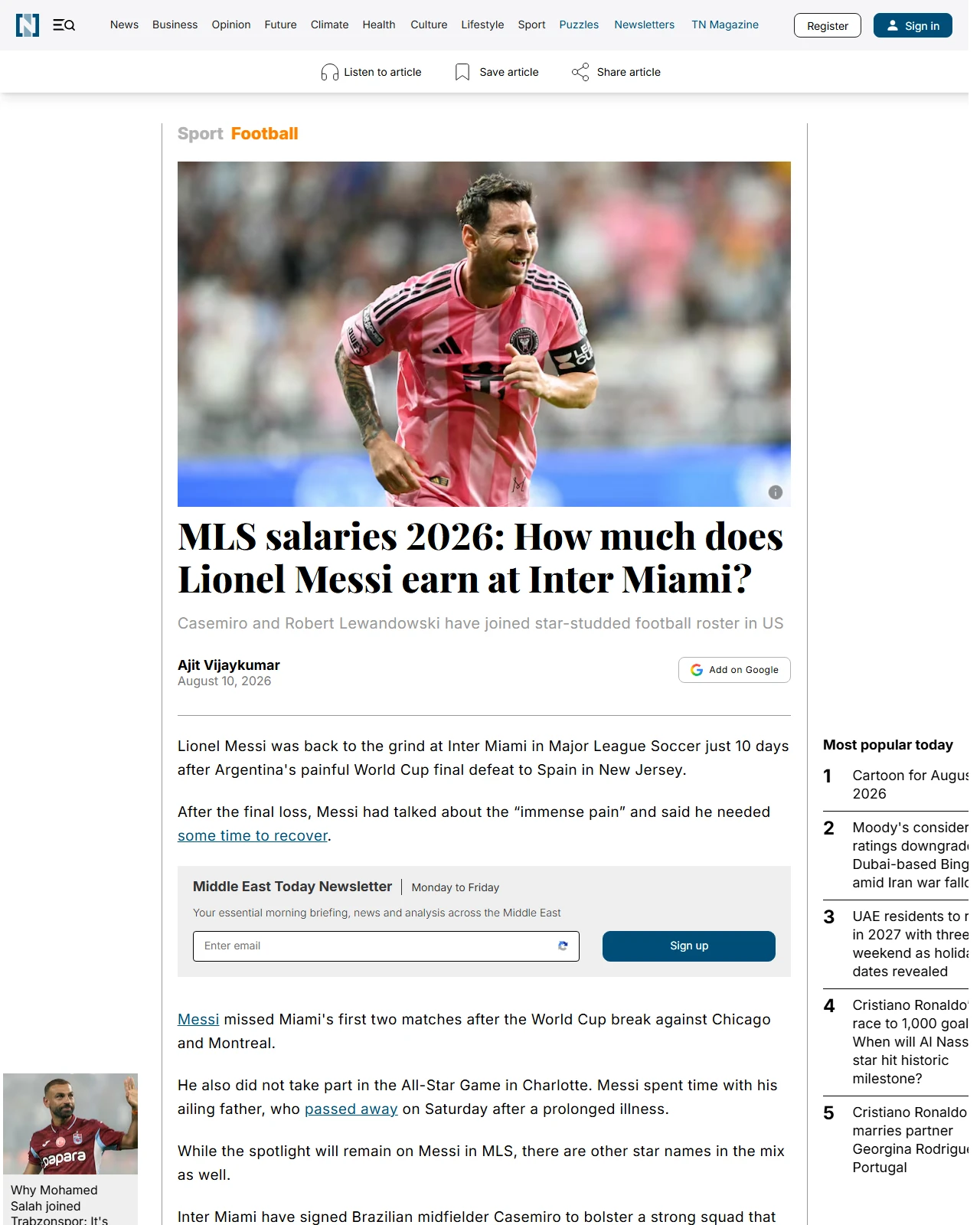 thenationalnews.com as published: MLS salaries 2026: How much does Lionel Messi earn at Inter Miami?