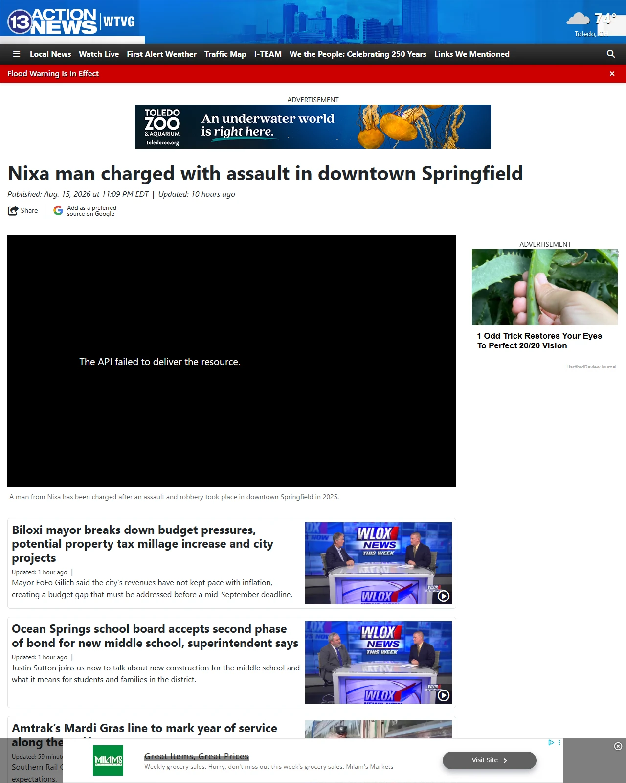 13abc.com as published: Nixa man charged with assault in downtown Springfield
