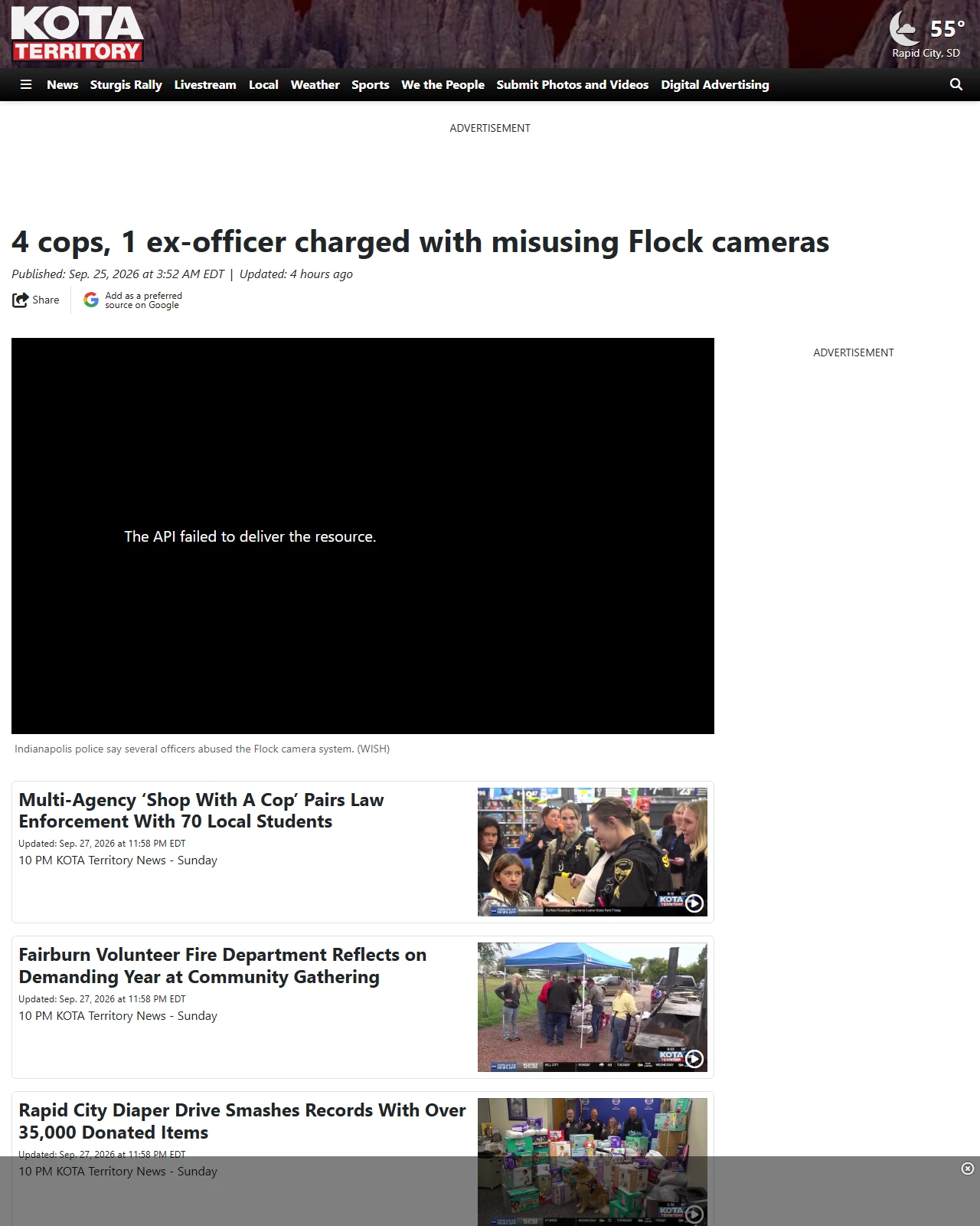 kotatv.com as published: 4 cops, 1 ex-officer charged with misusing Flock cameras