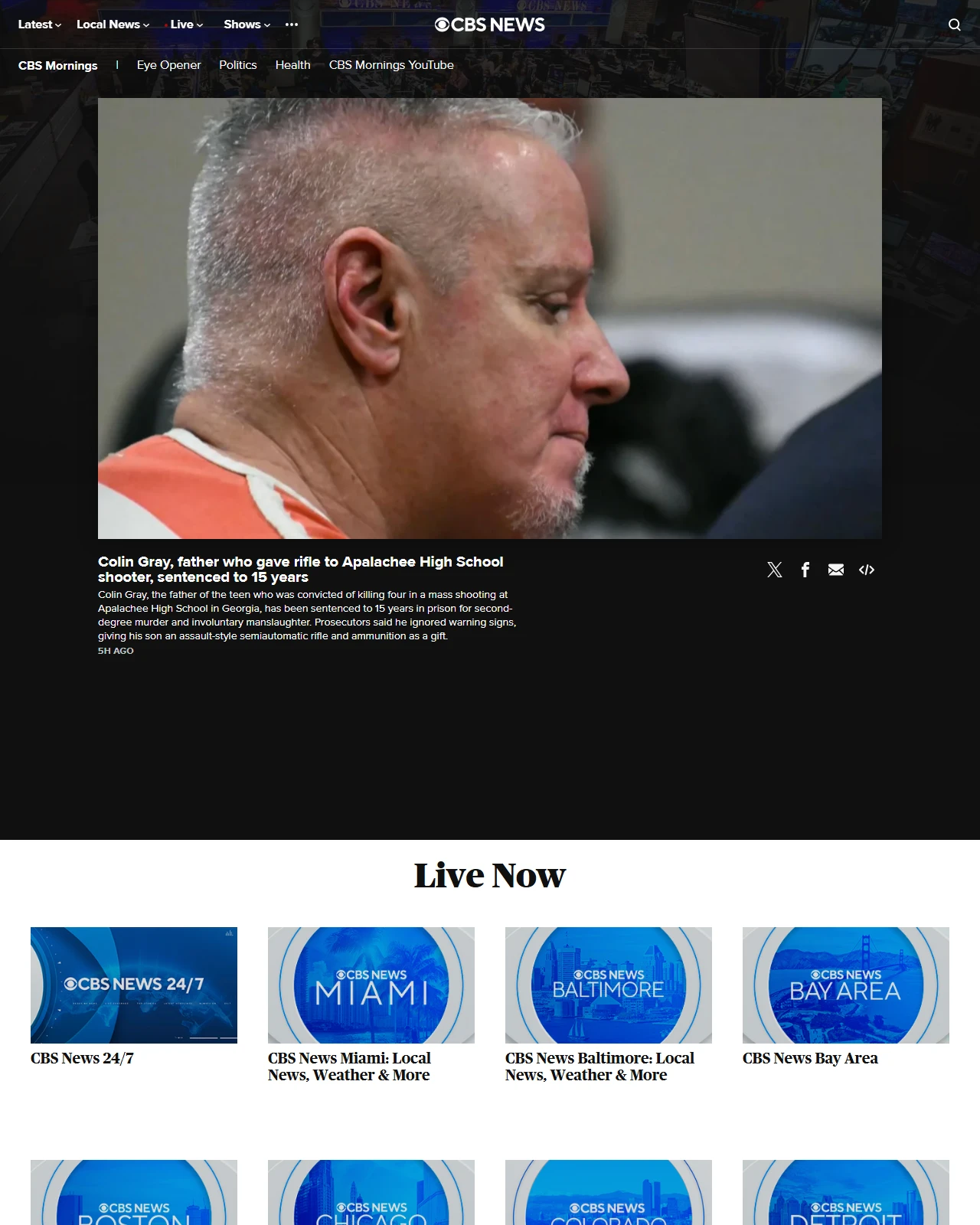 cbsnews.com as published: Colin Gray, father who gave rifle to Apalachee High School shooter, sentenced to 15 years