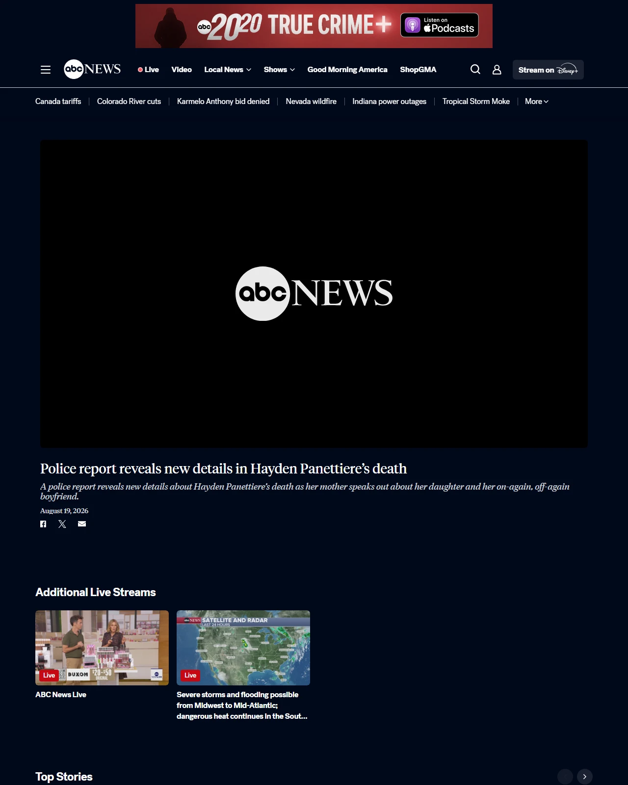 abcnews.com as published: Video Police report reveals new details in Hayden Panettiere’s death - ABC News