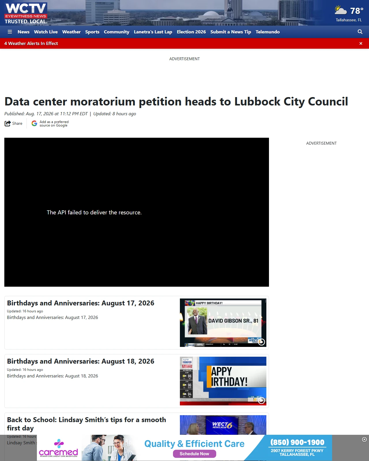 wctv.tv as published: Data center moratorium petition heads to Lubbock City Council