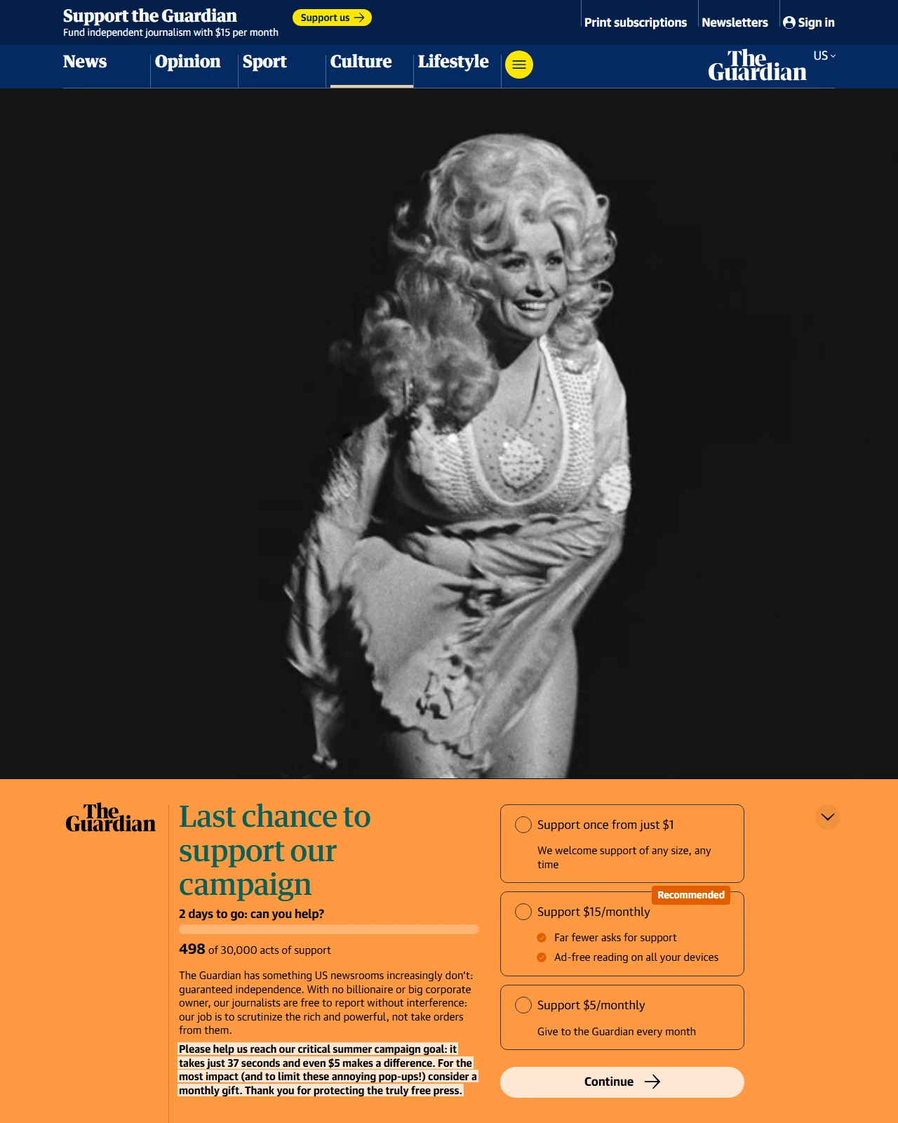 theguardian.com as published: Dolly Parton – a life in pictures