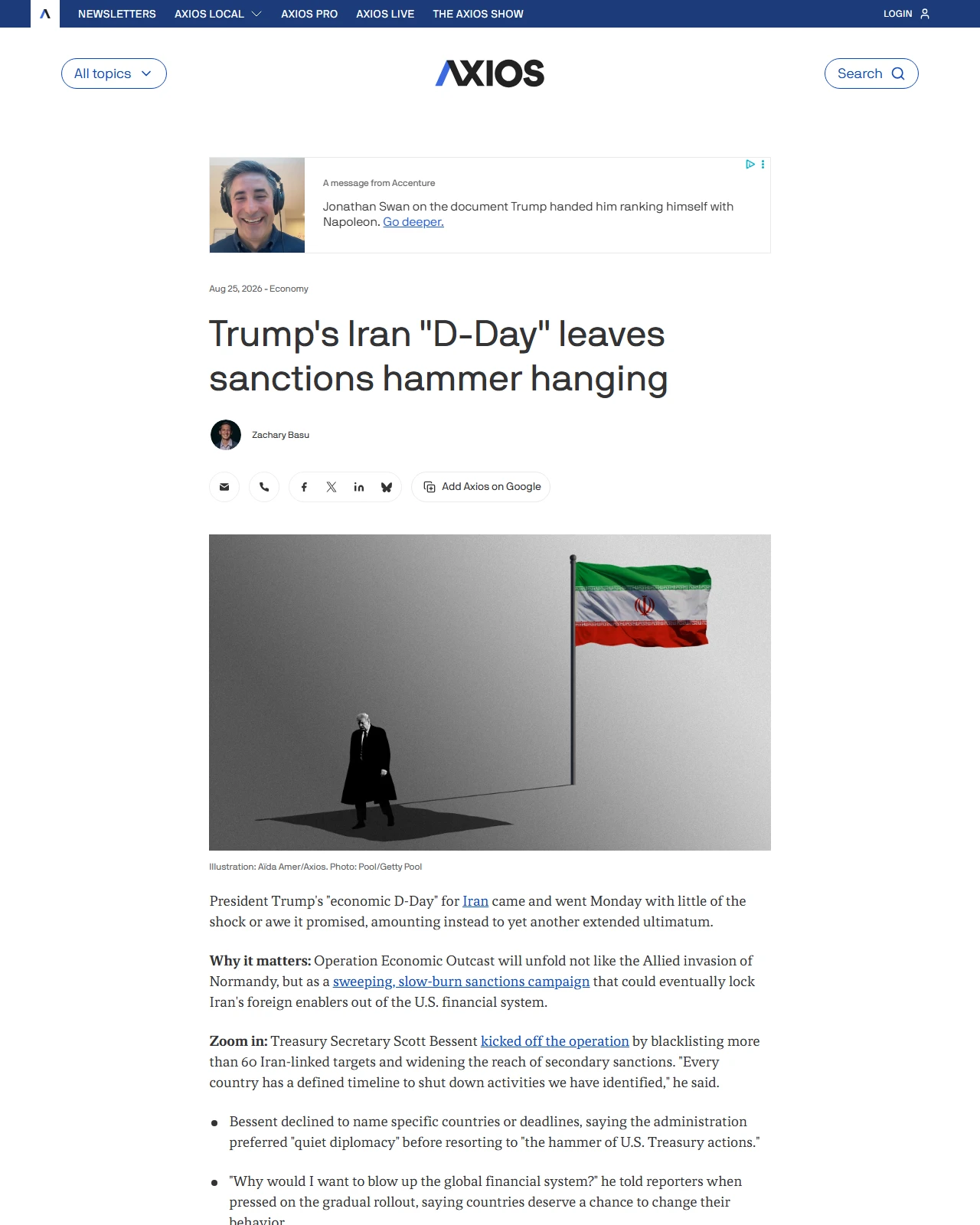 axios.com as published: Trump's Iran "D-Day" leaves sanctions hammer hanging