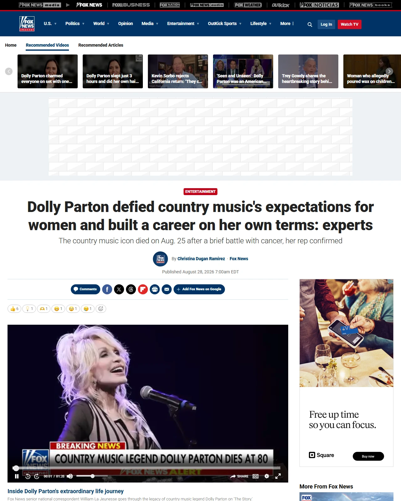 foxnews.com as published: Dolly Parton defied country music's expectations for women and built a career on her own terms: experts